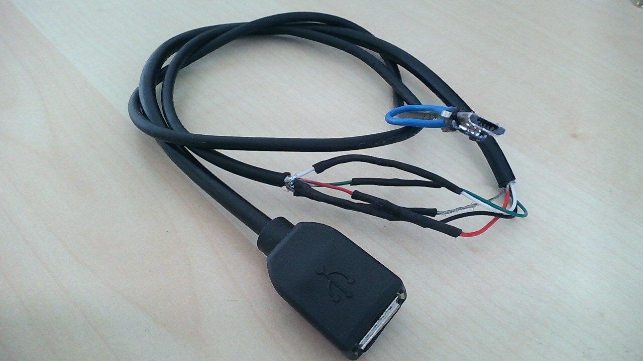 selfmade USB OTG cable